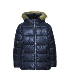 Abrigo Levi's Fur Puffer Girl Azul oscuro