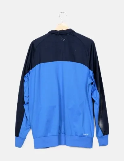 Adidas Sudadera azul marino cremallera