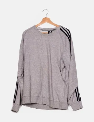 Adidas Sudadera gris logo