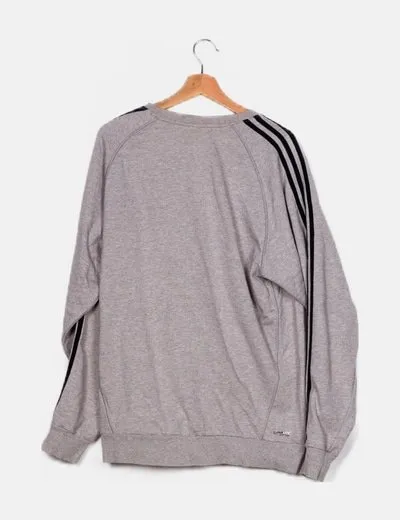 Adidas Sudadera gris logo