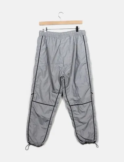 Bershka Jogger reflectante gris