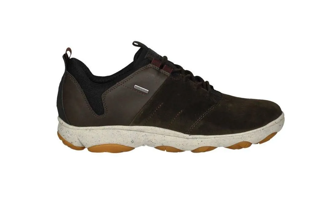 Blucher Nobuck Cafe Talon Piel Cuello Nilon Negro Amphibios