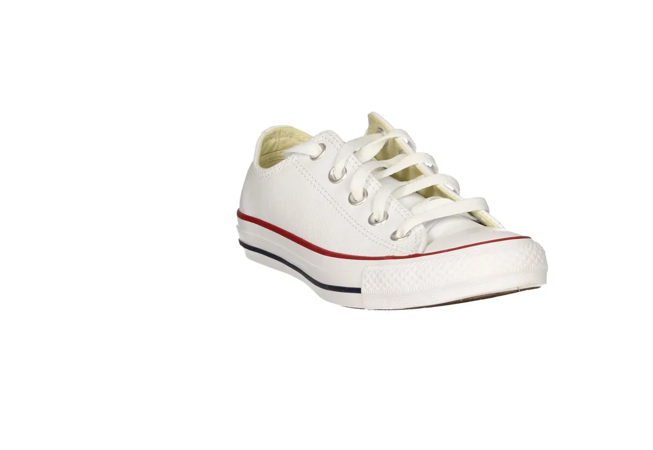 Blucher Piel Blanco All Star Piso Blanco/azul/rojo