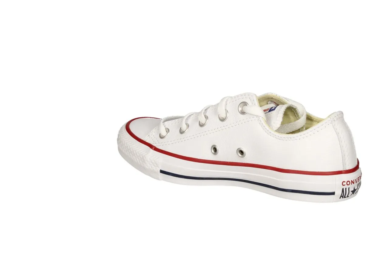 Blucher Piel Blanco All Star Piso Blanco/azul/rojo