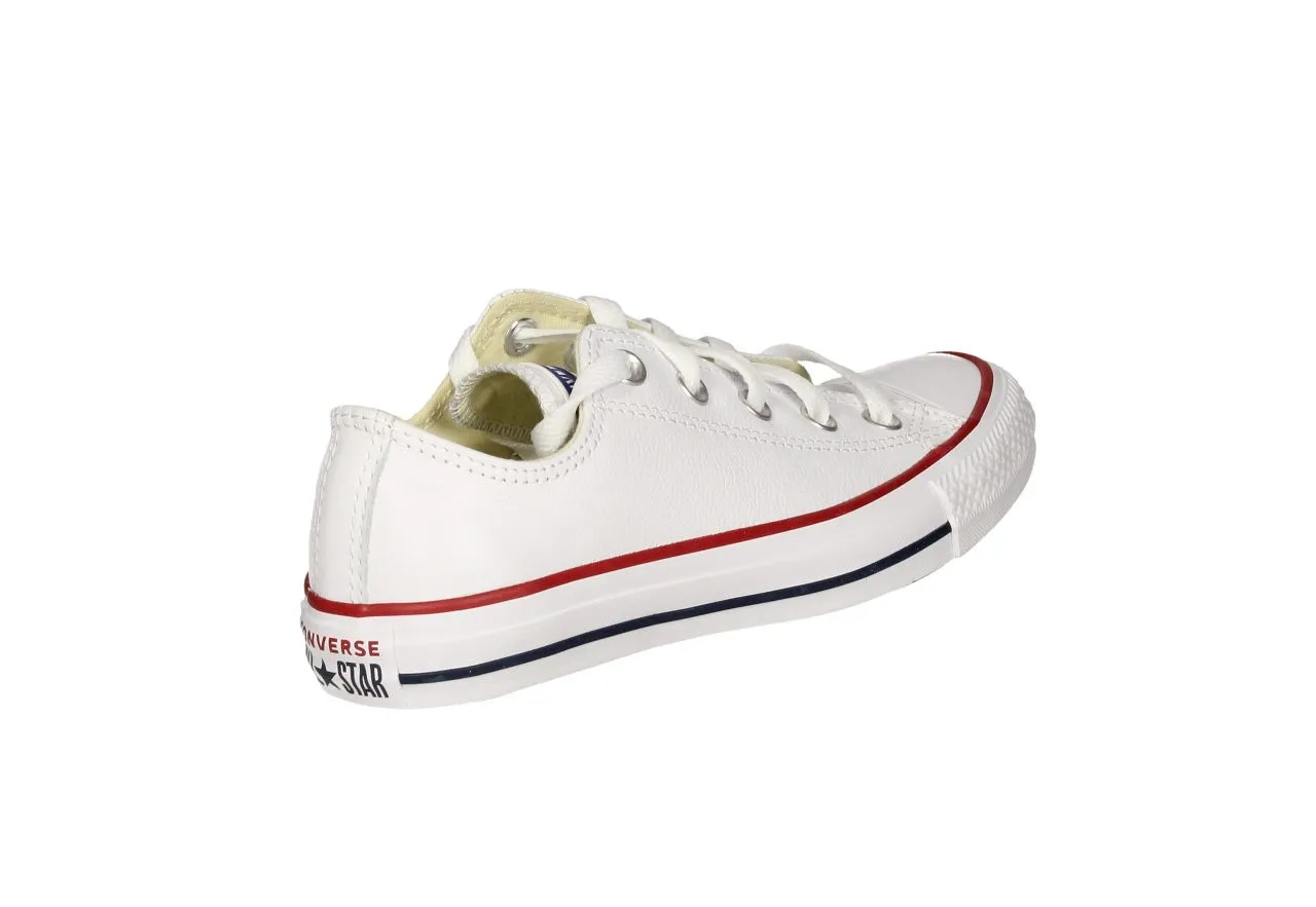 Blucher Piel Blanco All Star Piso Blanco/azul/rojo