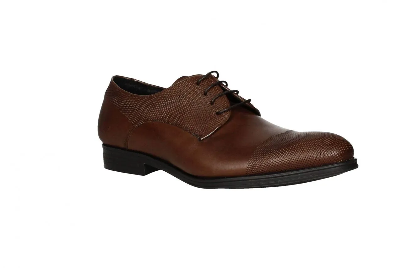 Blucher Piel Marron Punta /carrilleras/cuello Picado