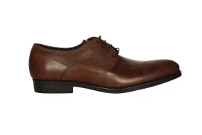 Blucher Piel Marron Punta /carrilleras/cuello Picado