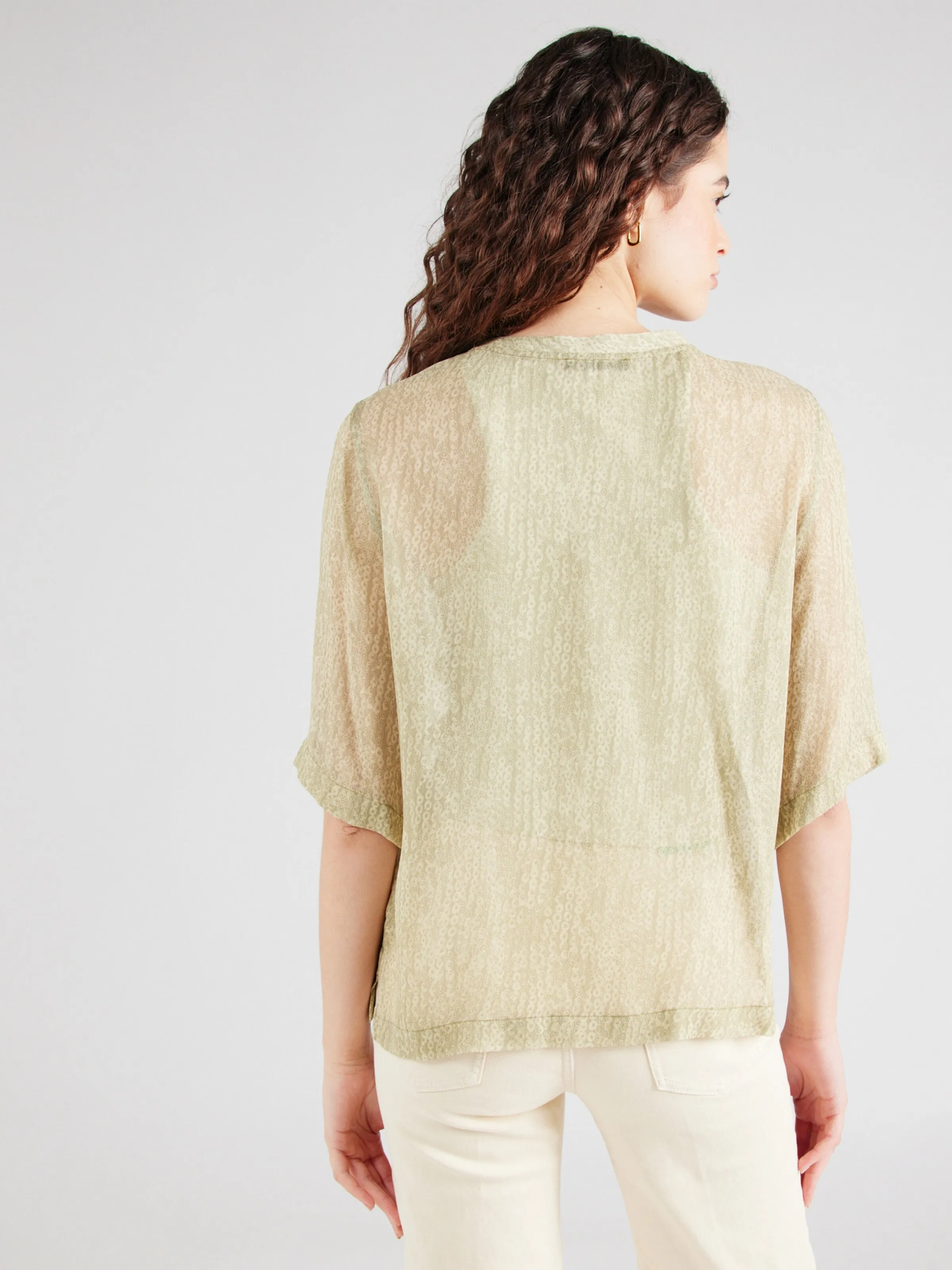 Blusa 'DIEDRA' DRYKORN en Caqui, Verde Pastel