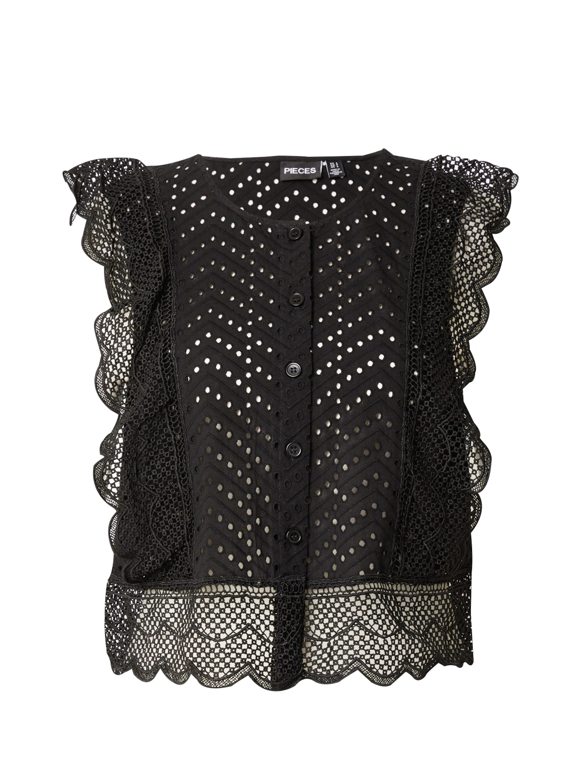 Blusa 'PCKARISMA' PIECES en Negro