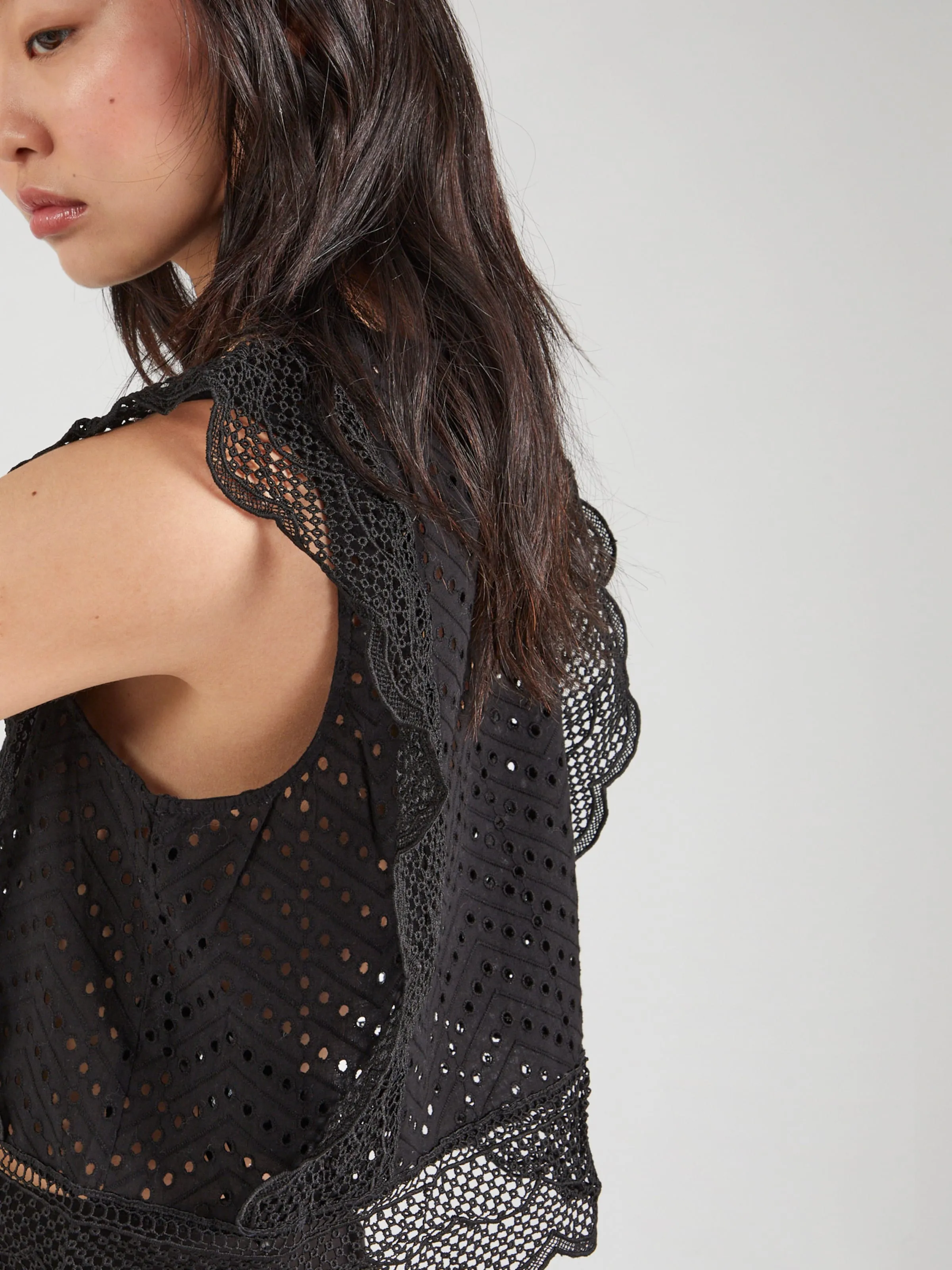 Blusa 'PCKARISMA' PIECES en Negro