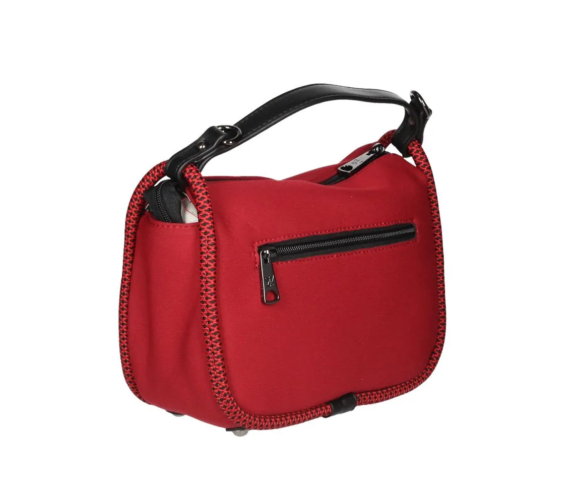 Bolsito Neopreno Rojo Cuerdas Laterales Rojo/negro