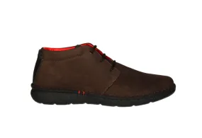 Botin Cordon Nobuck Marron Talon Pieza Piel