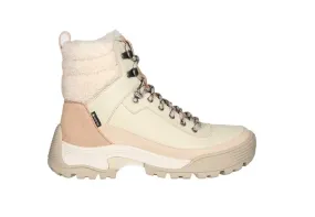 Botin Goretex Cordon Piel Beig y Taupe Cuello Borreguito