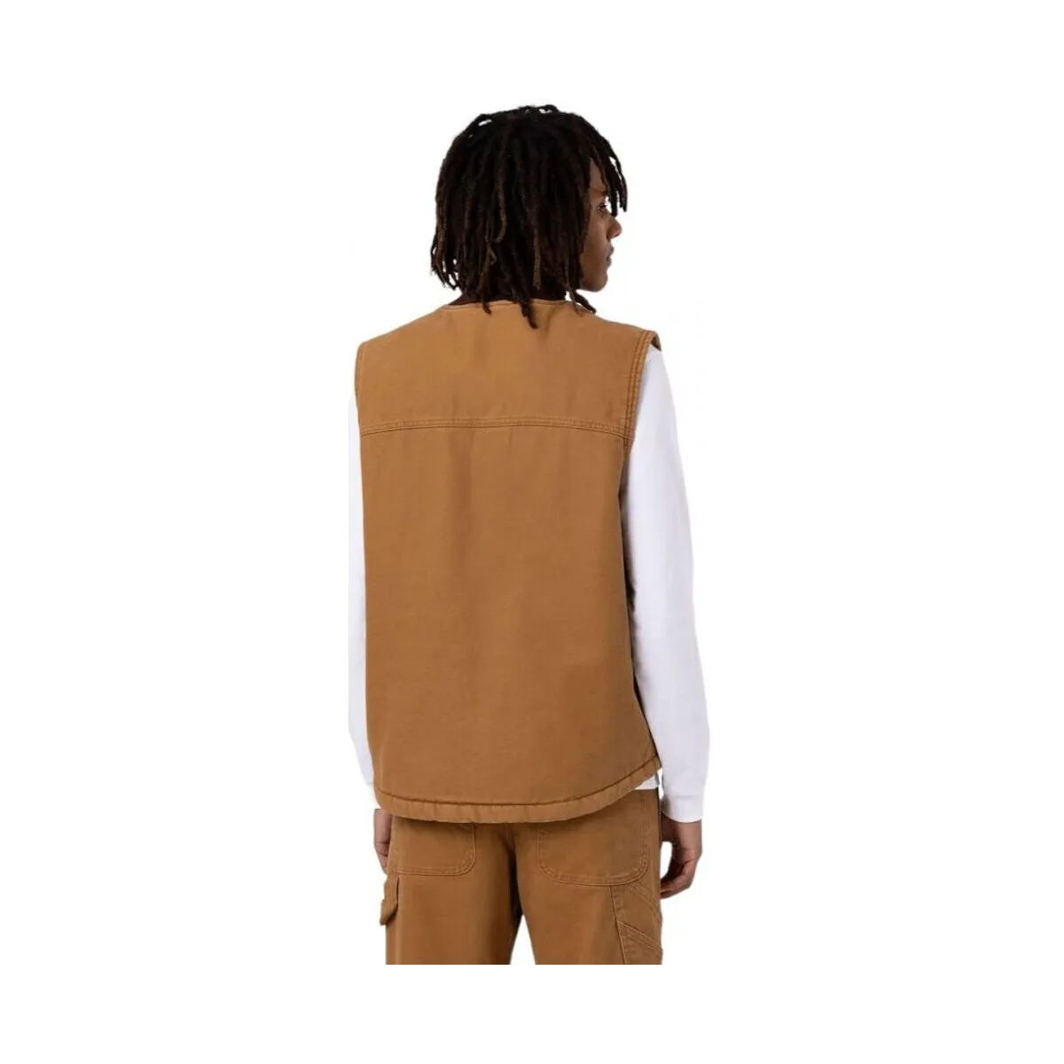 Chaleco Duck Canvas Hombre Stone Washed Brown