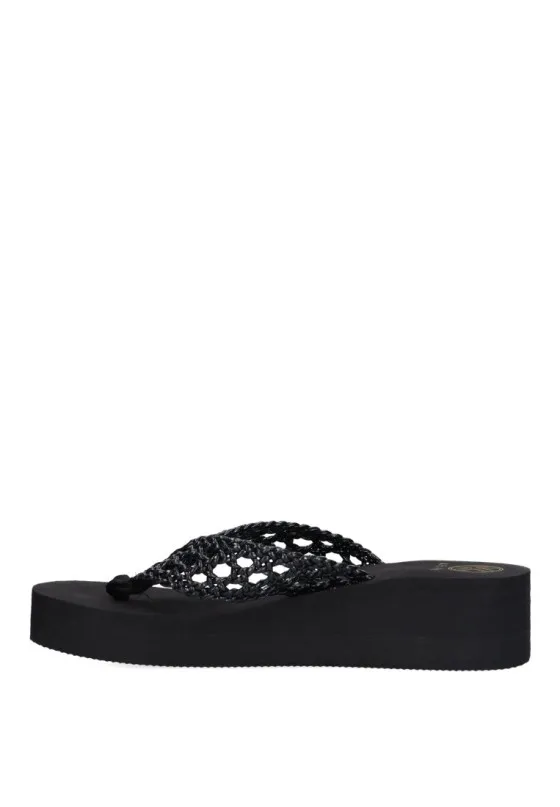 Chanclas sandalias playa KELARA k42017 negro