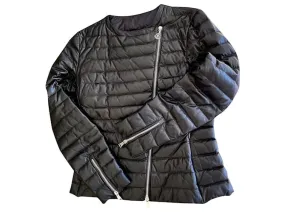 Chaqueta de cuero Moncler Palomete Negro 