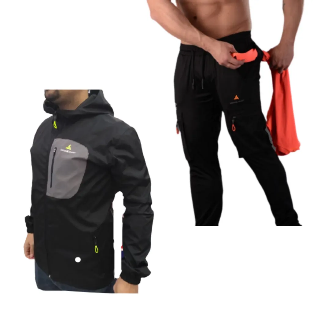 Combo Urb! Campera Lluvia + Pantalon Cargo Deportivo