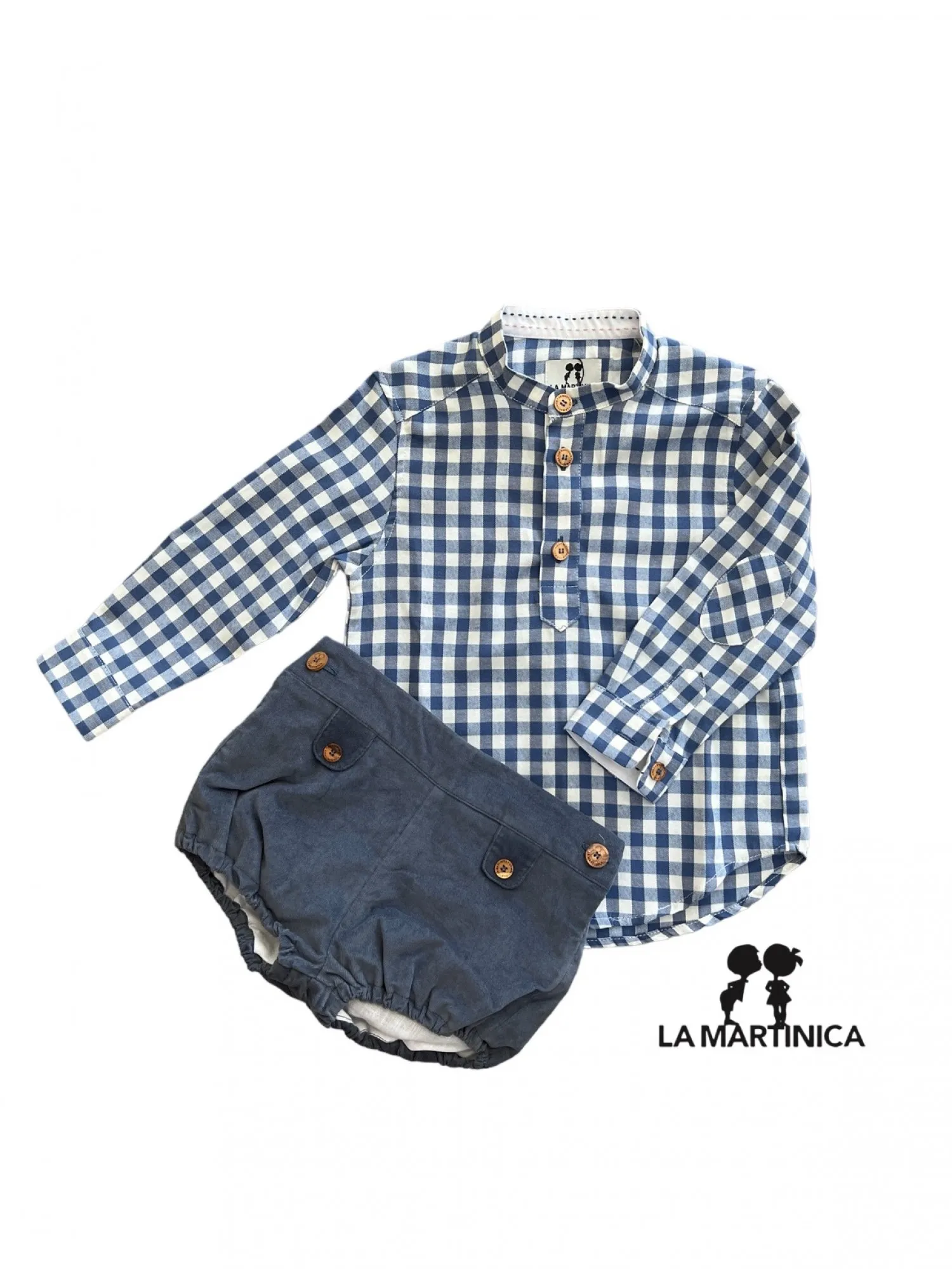 Conjunto para niño tres piezas Colección Entre Nubes de La Martinica