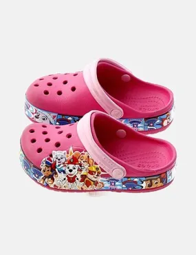 Crocs Zueco rosa estampado patrulla canina