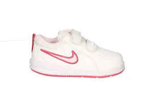 Deportivo 2 Velcros Piel Blanco Pipa Fuxia