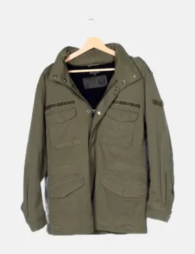 Diesel Parka verde bolsillos