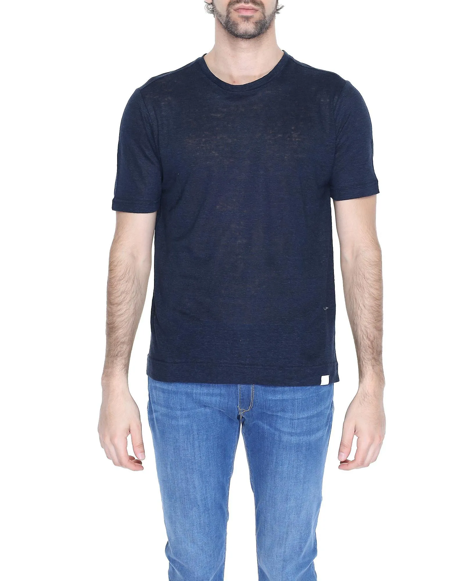 Diktat Camiseta de manga corta de lino liso