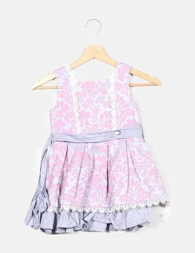 Dolce Petit Vestido bicolor estampado