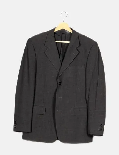 Emilio yuste Blazer gris oscuro bolsillos