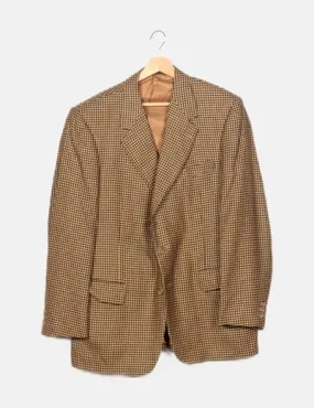 Ermenegildo Zegna Americana beige pata de gallo