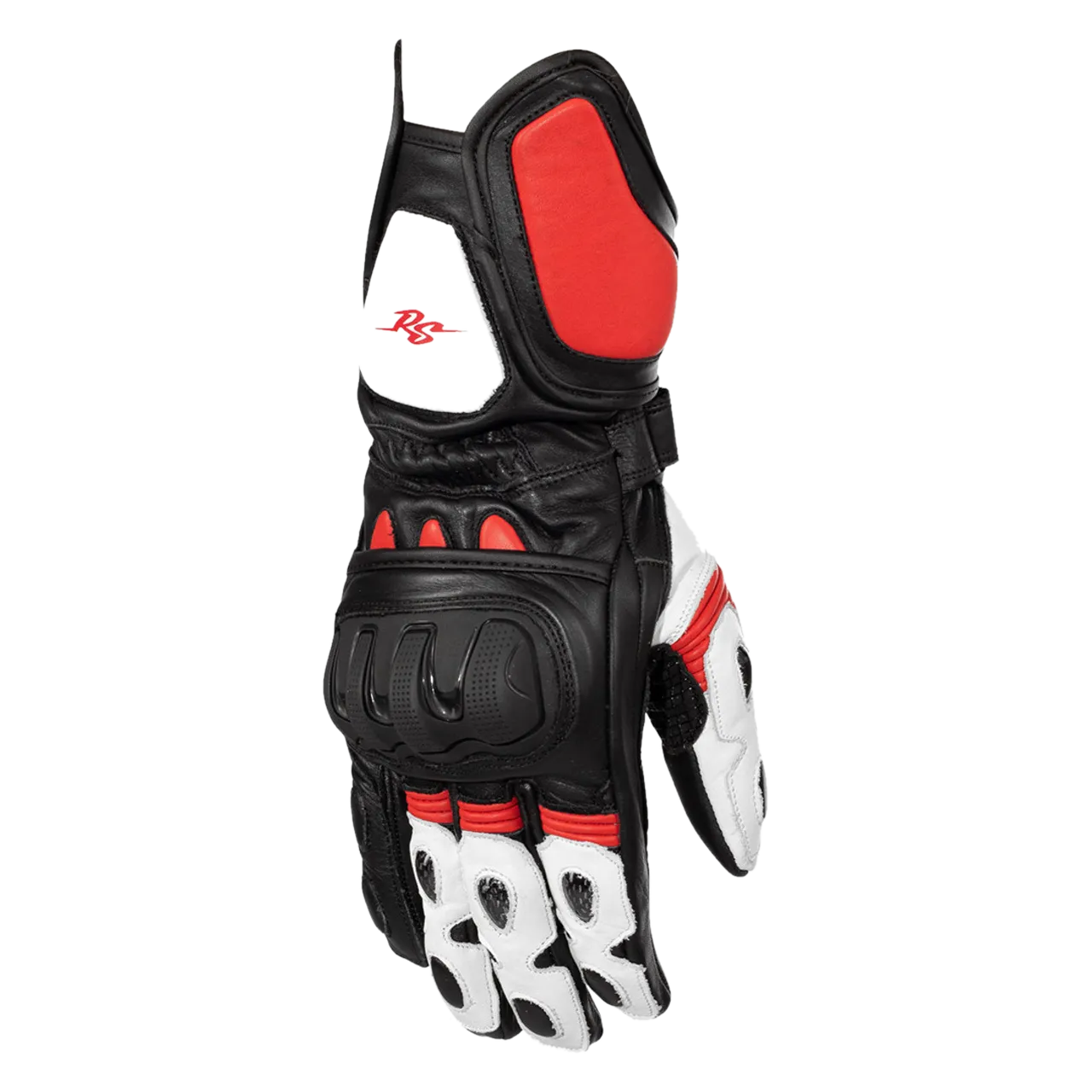 Guantes de Moto Rusty Stitches Marc Negro-Rojo-Blanco
