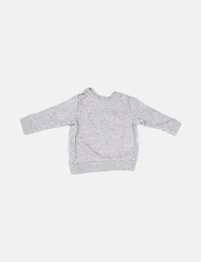 H&M Sudadera gris KID POWER