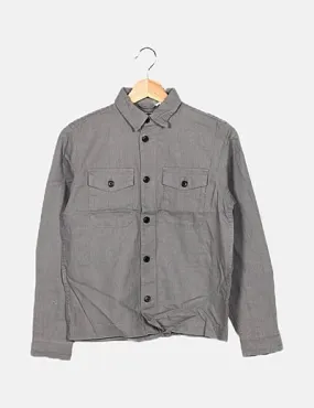 Jack & Jones Camisa gris bolsillos