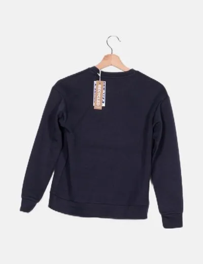 Jack & Jones Sudadera azul marino textura