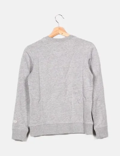 Jack & Jones Sudadera gris texto