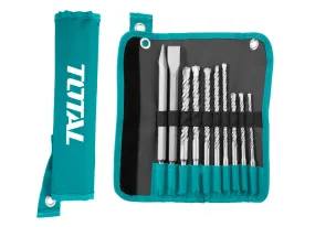 JUEGO 8 BROCAS Y 2 CINCELES SDS PLUS MARTILLO
