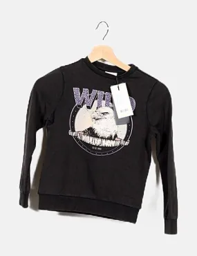 KIDS ONLY Sudadera negra print