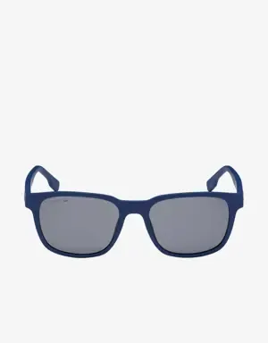 Lacoste Gafas de sol de hombre Roland Garros con montura de plástico rectangular