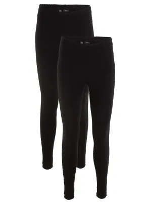 Leggings elásticos (2 unidades) Negro-negro