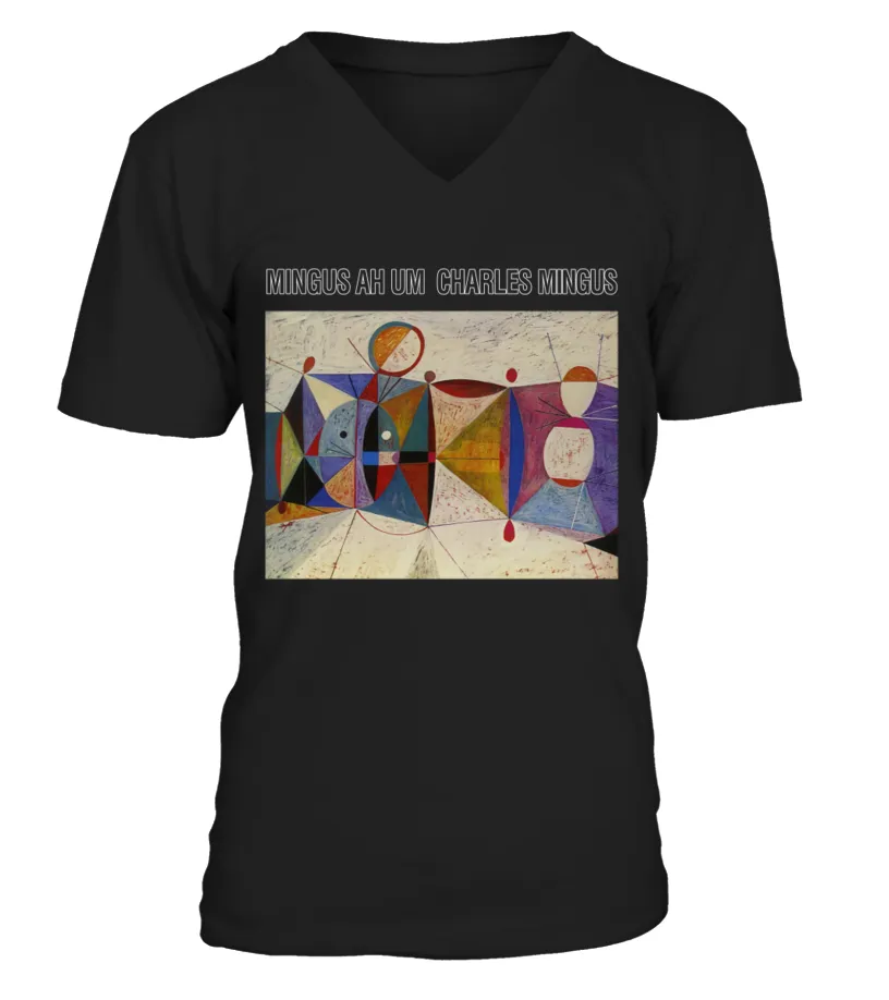 M500-380-BK. Charles Mingus, 'Mingus Ah Um' Camiseta cuello en V Unisex