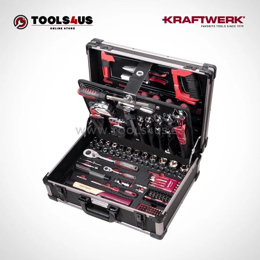 Maleta de Herramientas Profesional en Aluminio (263 piezas) Kraftwerk