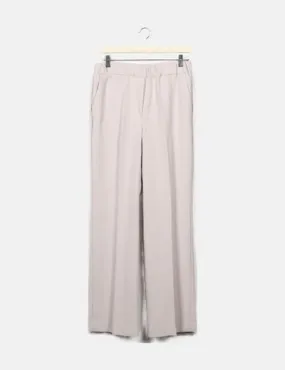 Mango Pantalón de vestir fluido beige