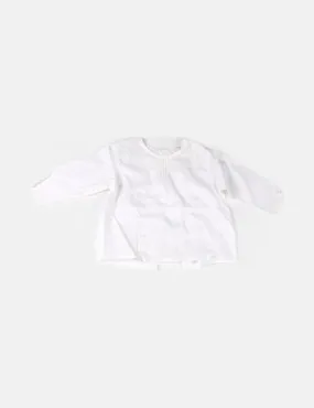 Massimo Dutti Blusa blanca estampado dots