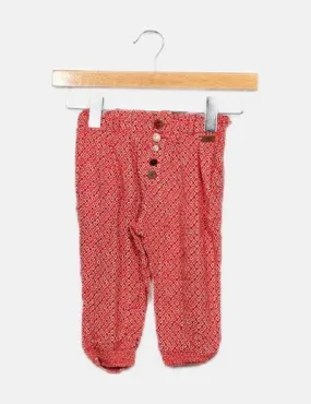 Mayoral Pantalón baggy rojo estampado