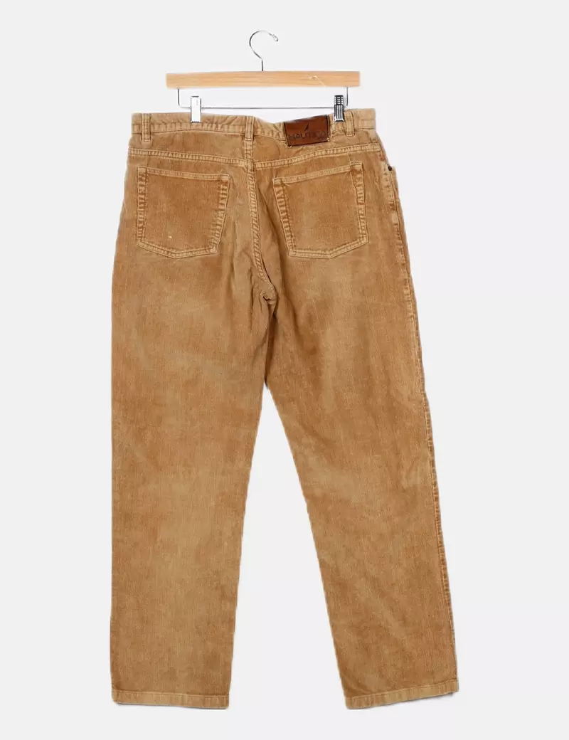 NAUTICA Pantalón camel de pana