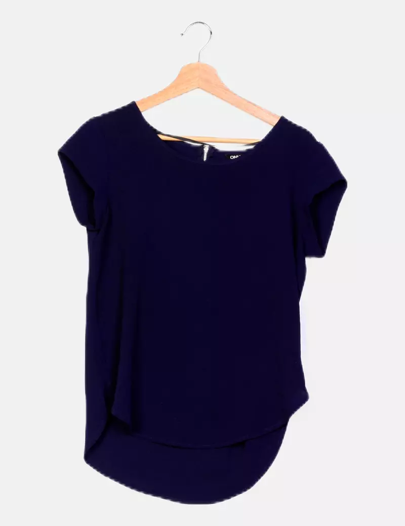 ONLY Blusa fluida azul marino