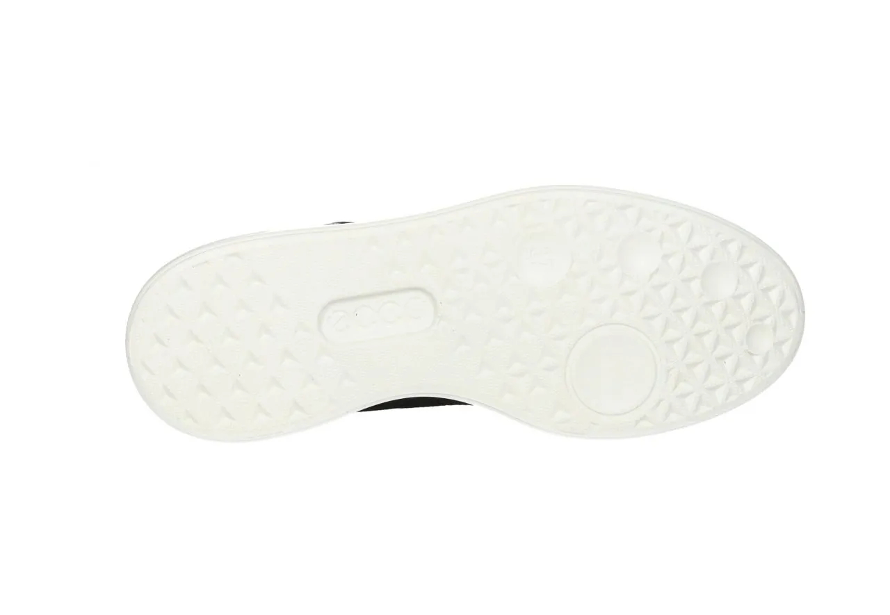 Sneaker Piel Negro Grabado Goretex Piso Blanco