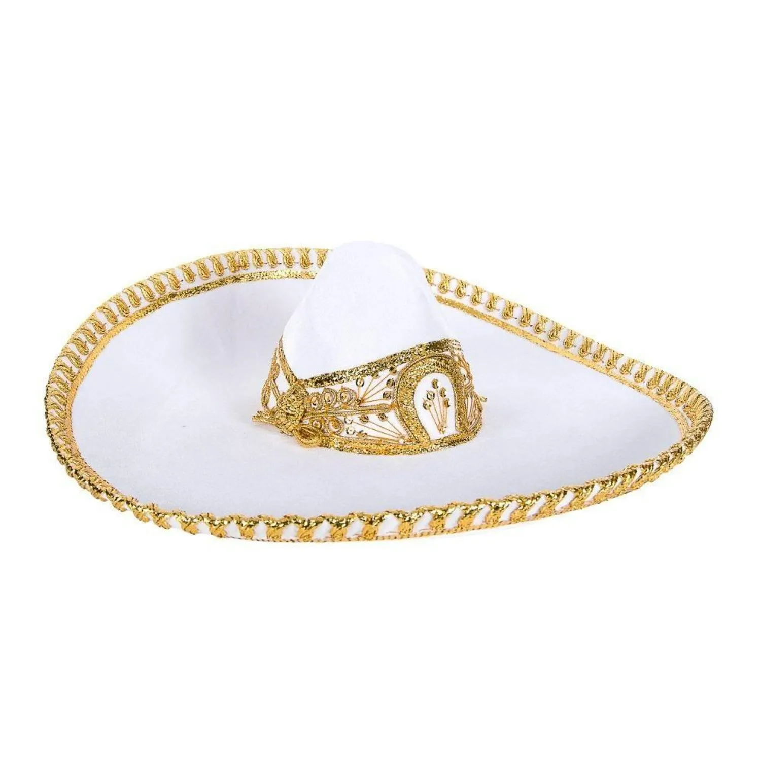 Sombrero de Charro de Gala Bordado Fino Hilo Metálico para Hombre imp-71170
