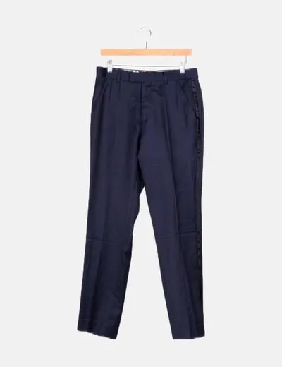 Ted Baker Pantalón de traje azul marino