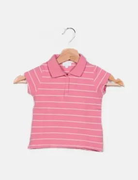 Tex Polo rosa estampado