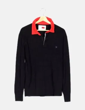 Tommy Hilfiger Polo de punto negro